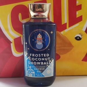 New frosted coconut snowball shower gel